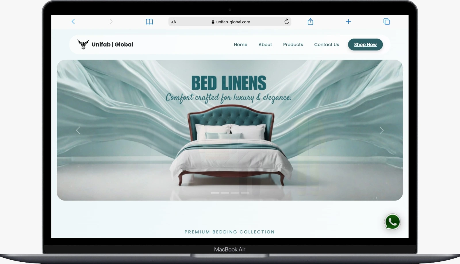 UnifabGlobal website design and development