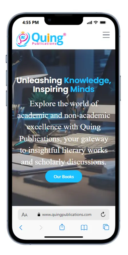 Mobile-friendly corporate website design for Quing company